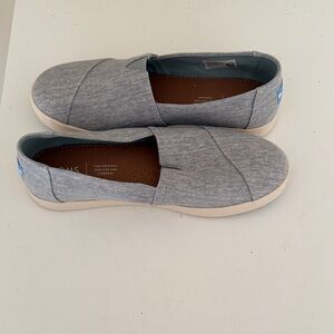 Toms Light Gray Slip-On Loafers